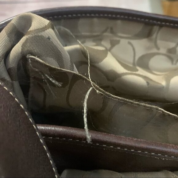 Coach Brown Leather Legacy Crossbody Purse - Picture 7 of 15